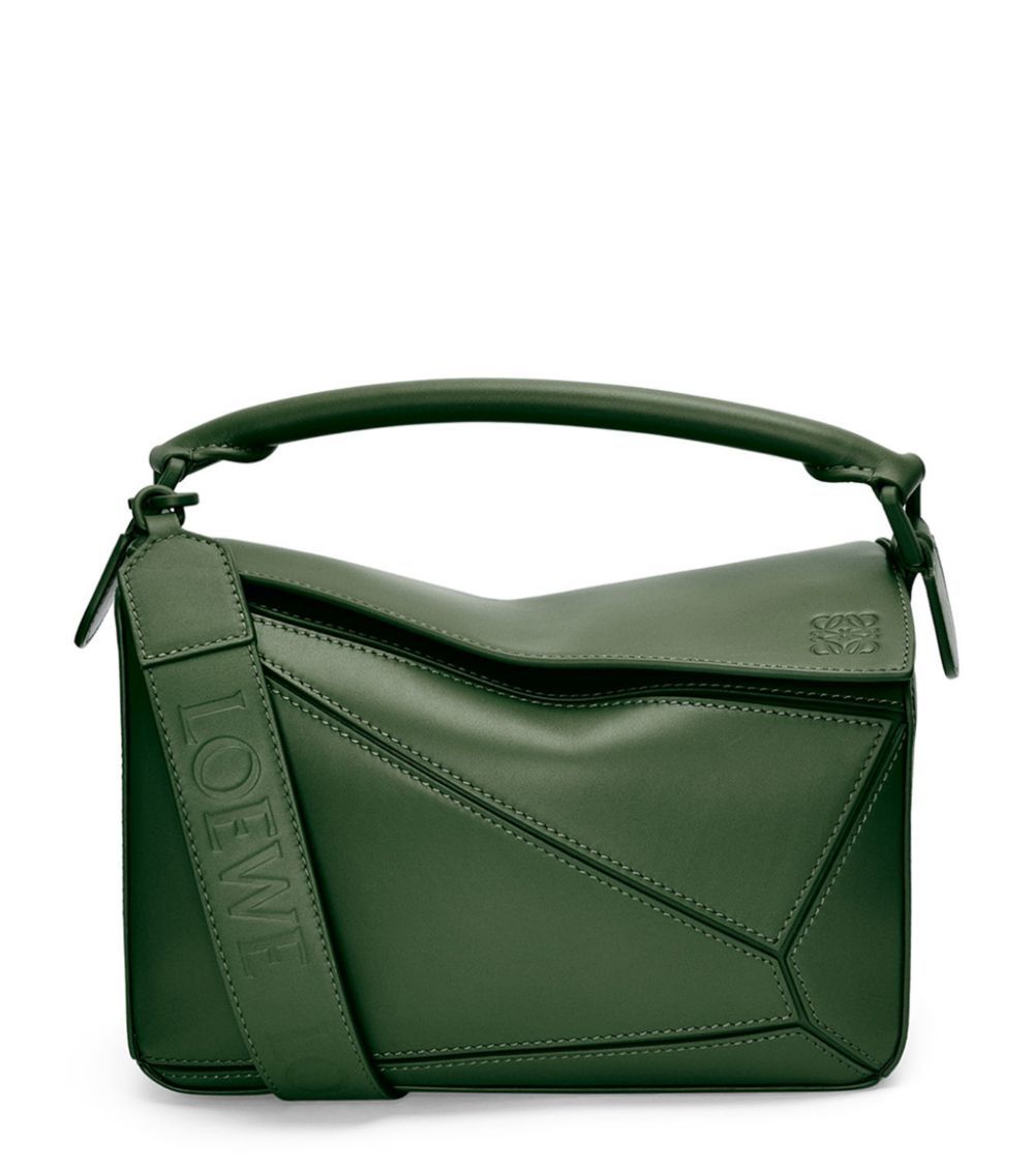 Small Leather Puzzle Top-Handle Bag | Harrods