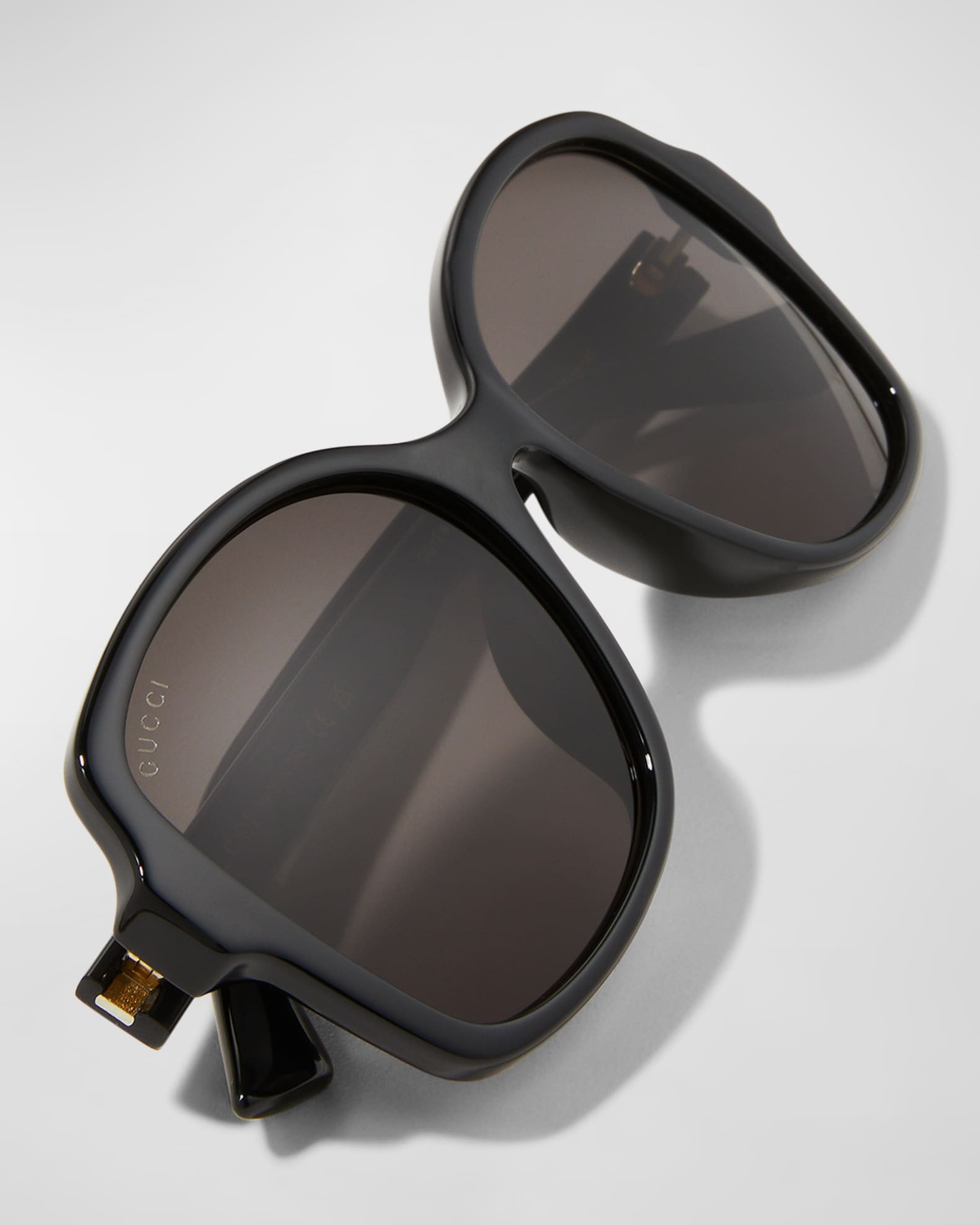 Gucci Square Monochromatic Sunglasses | Neiman Marcus