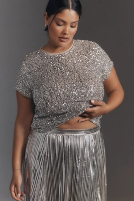 Maeve Sequin Tee | Anthropologie (US)