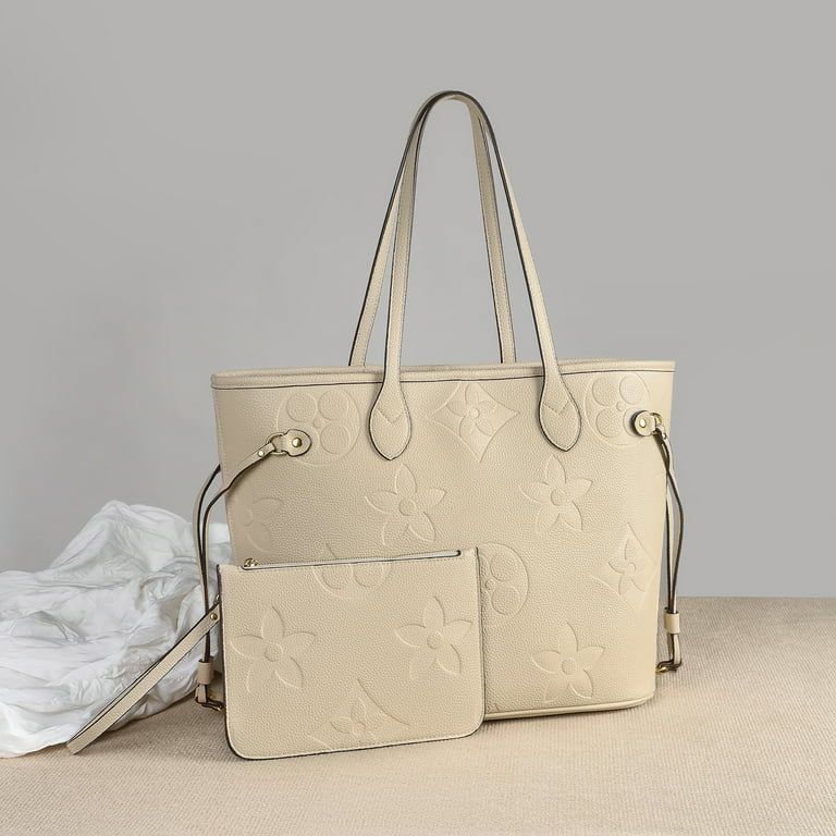 MilaKate Embossed Shoulder Handbags with Inner Pouch for Women – Designer Inspired Tote Bags. B... | Walmart (US)