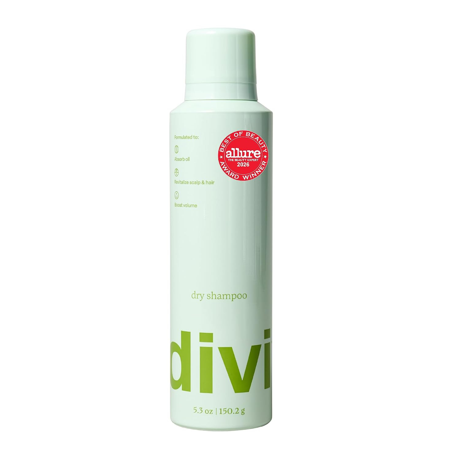 divi Dry Shampoo Spray for Women - Formulated to Absorb Oil, Balance the Scalp and Extend Time Between Washes - Free of Benzene, Butane, Propane and Talc, 5.3oz | Amazon (US)