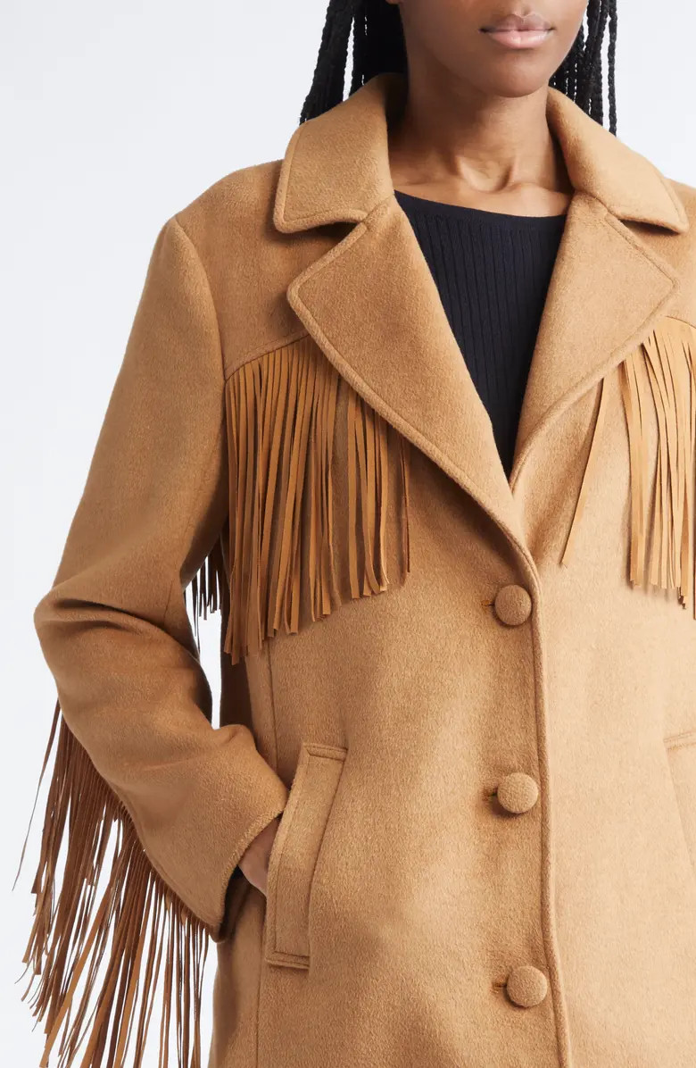 Keeley Fringe Trim Coat | Nordstrom