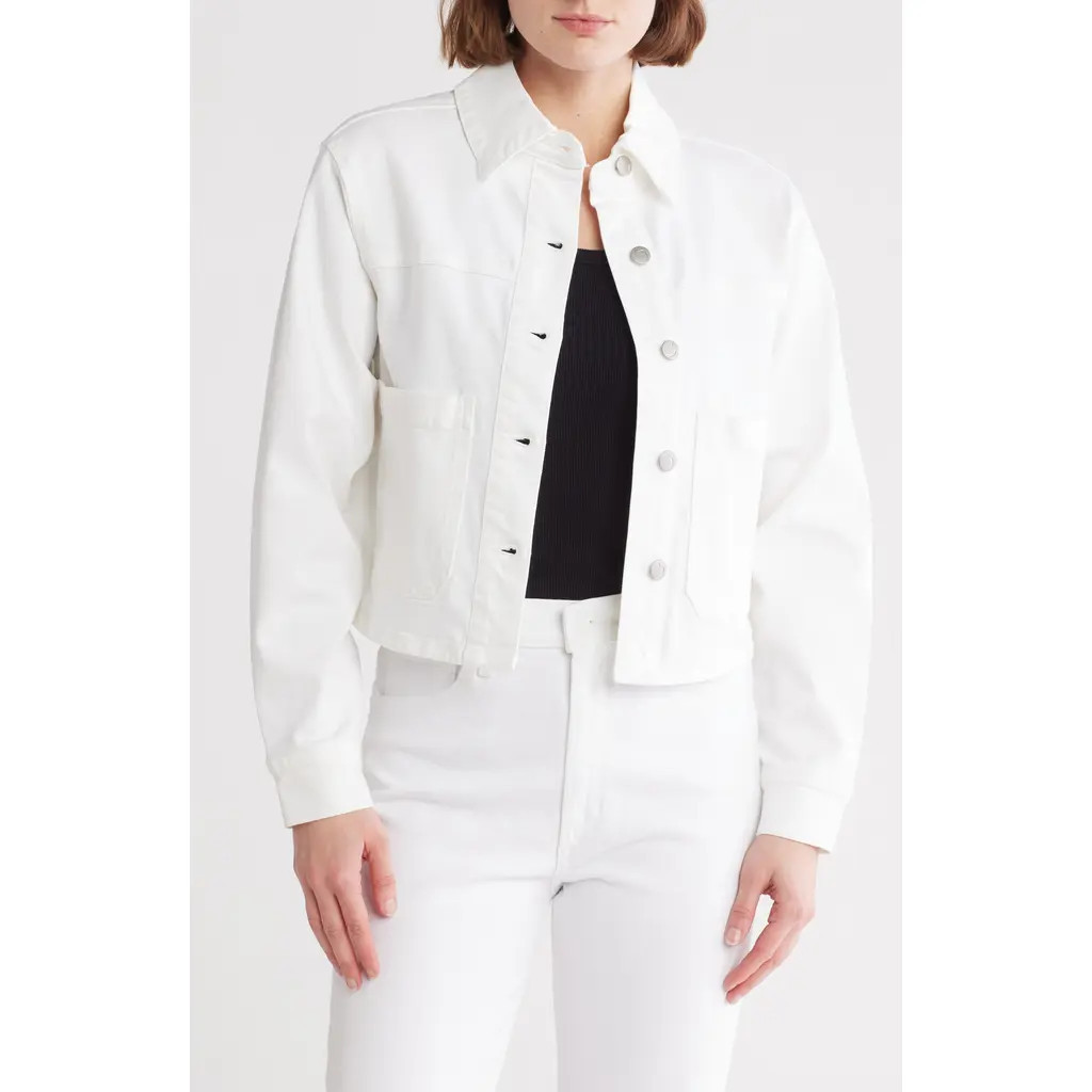 Joe's Crop Denim Jacket in White at Nordstrom Rack, Size Medium | Nordstrom Rack