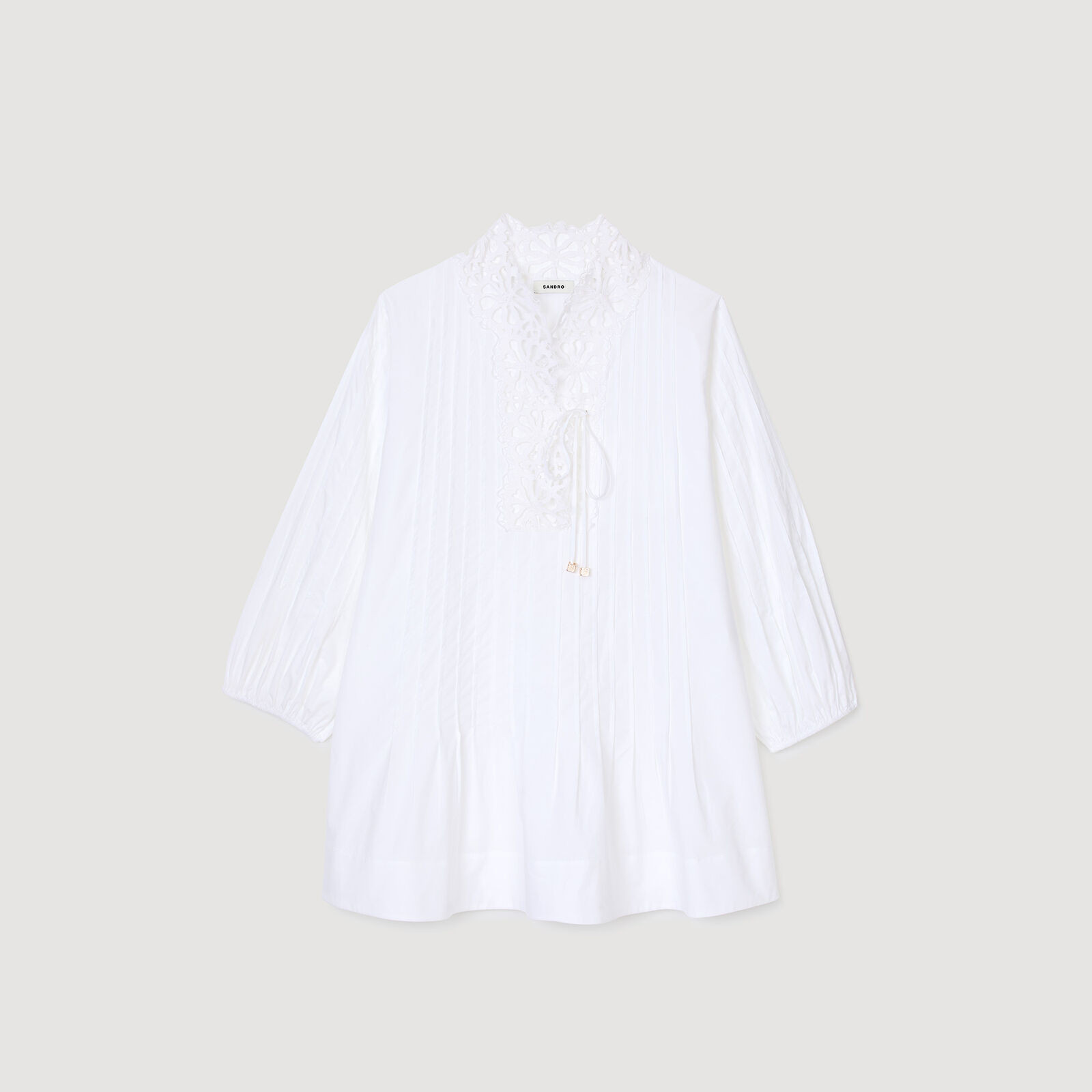 Mini dress with lace detail | Sandro US | Sandro-Paris US