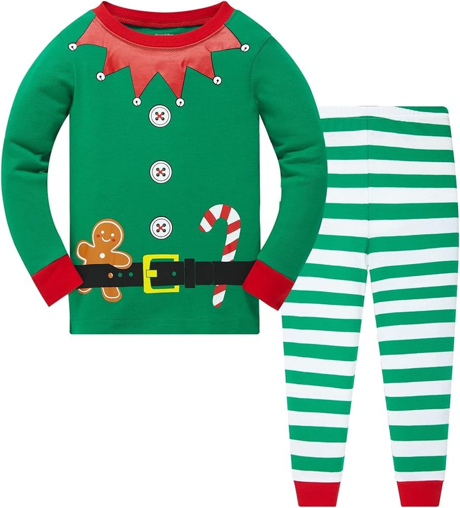 Akyzic Little Boys Girls Christmas Pajamas Sets for Baby Boys Santa Claus Snowman Sleepwear | Amazon (US)