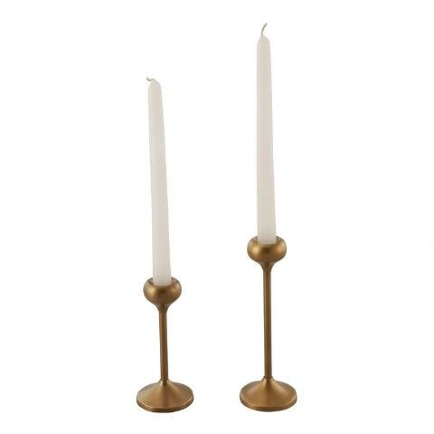 Gold Talia Taper Candleholder | World Market