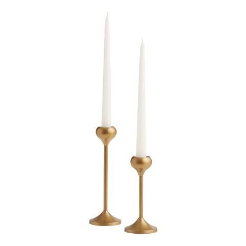 Gold Talia Taper Candleholder | World Market