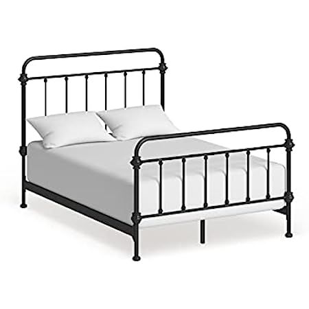TRIBECCA home Wrought Iron Bed Frame Dark Bronze Metal Queen Size USA Vintage Look Shabby Chic Fr... | Amazon (US)