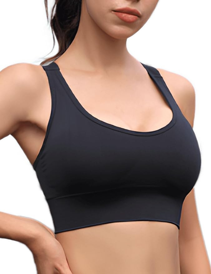 Sports Bras for Women, Seamless Comfortable Sleep Bras for Women, Women's Sports Bras with Remova... | Amazon (US)
