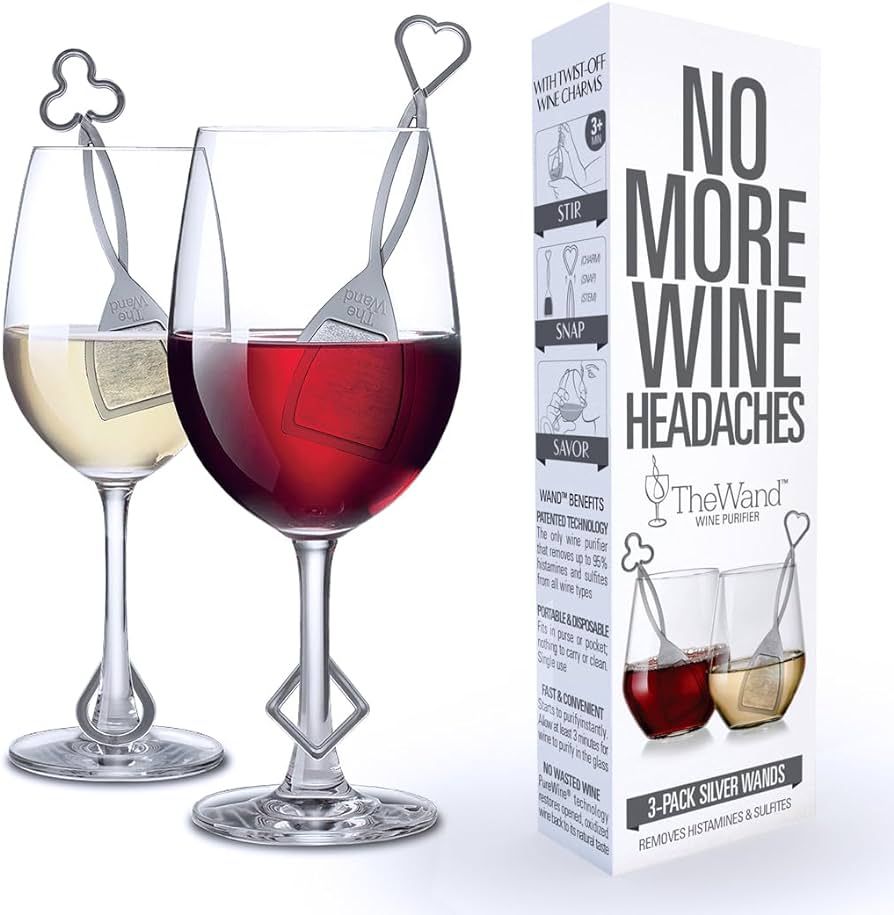 PureWine Wine Wands Purifier, Filters Histamines and Sulfites - May Reduce and Alleviate Wine All... | Amazon (US)