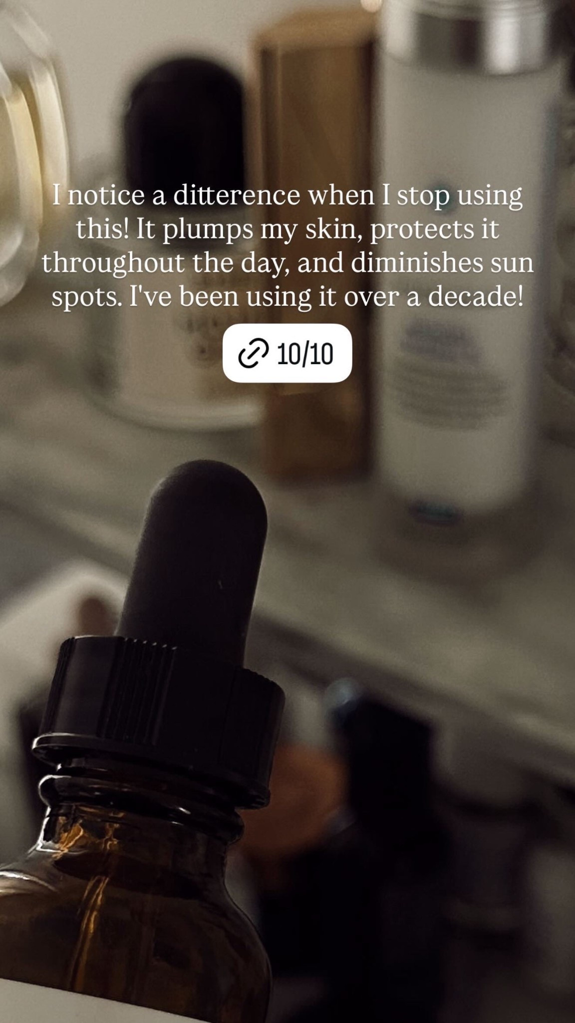 I notice a ditterence when I stop using this! It plumps my skin, protects it throughout the day, and diminishes sun spots. I've been using it over a decade!

#LTKOver40 #LTKselfcare #LTKBeauty