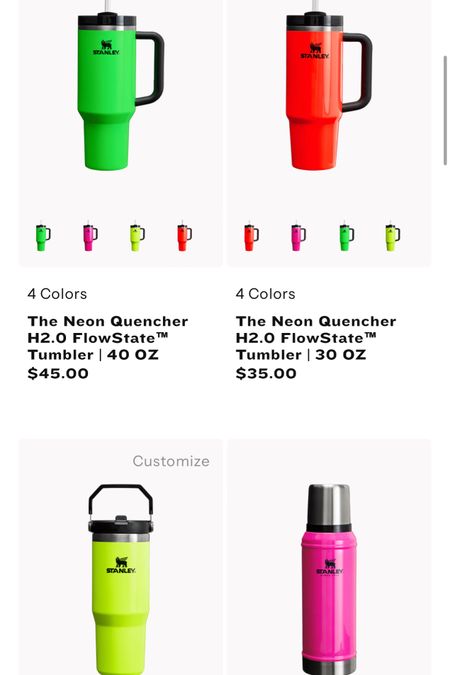 New neon Stanley collection!!