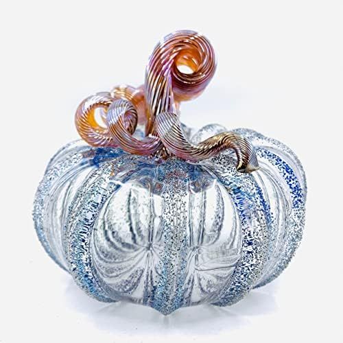 Amazon.com: Luke Adams Glass | 5" Squat Glass Pumpkin | Handmade Table Top Home Décor | Outdoor Coll | Amazon (US)