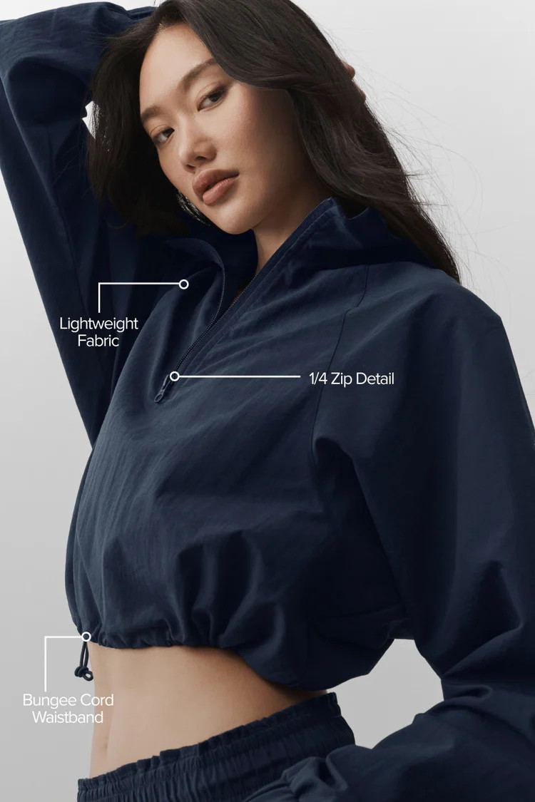 Cropped 1/4 Zip Alumni Pullover | Alo Yoga (US)