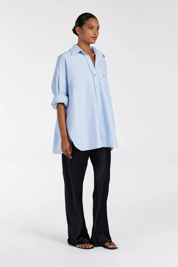 MYKA BLACK SATIN PANT | DISSH