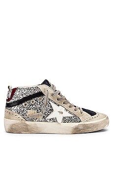 Golden Goose Mid Star Glitter Sneaker in Silver, Ice, Night Blue, White, Black, & Red from Revolv... | Revolve Clothing (Global)