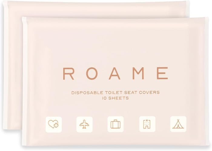 ROAME Disposable Toilet Seat Covers – 20 Biodegradable Sheets (2-Pack) – Flushable Bathroom H... | Amazon (US)