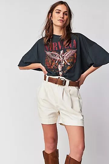 Nirvana Trippy Heart One Size Tee | Free People (Global - UK&FR Excluded)