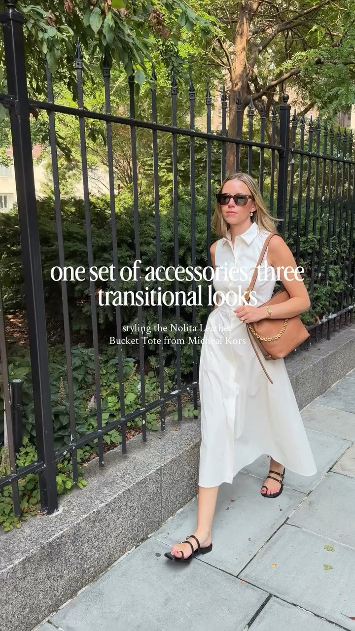 the Nolita Small Pebbled Leather Bucket Tote Bag that is carrying me from summer to fall @michaelkors

#classicstyle #transitionaloutfits #michaelkors #mkpartner @shop.ltk #ltkit https://liketk.it/6kRnM