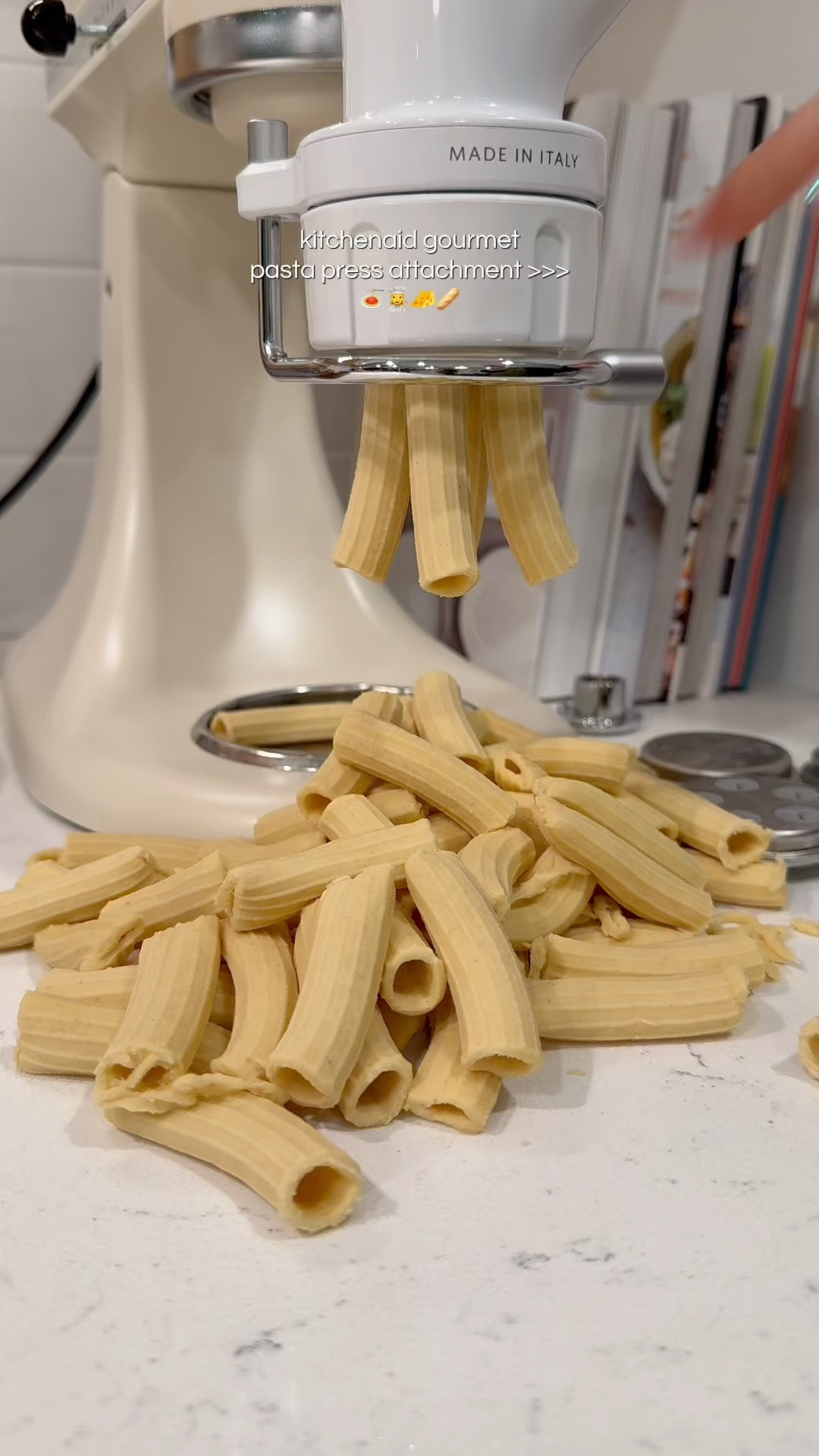 The KitchenAid Gourmet Pasta Press Attachment for the KitchenAid stand mixer is easily one of the most fun attachments! It comes with 6 different discs that can each make a different pasta shape - you can make spagetti, bucatini, large macaroni, small macaroni, rigatoni, and fusilli! Such a great gift idea for the home chef or pasta lover in your life! Who doesn't love homemade pasta?! 

 #LTKfoodie #LTKHome