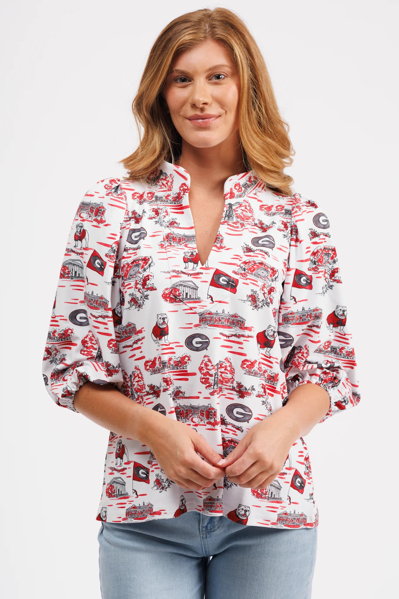 The Eliza Top - Georgia Toile | Smith and Quinn