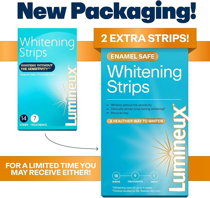 Lumineux Teeth Whitening Strips 7 Treatments - Enamel Safe - Whitening Without The Sensitivity - ... | Amazon (US)