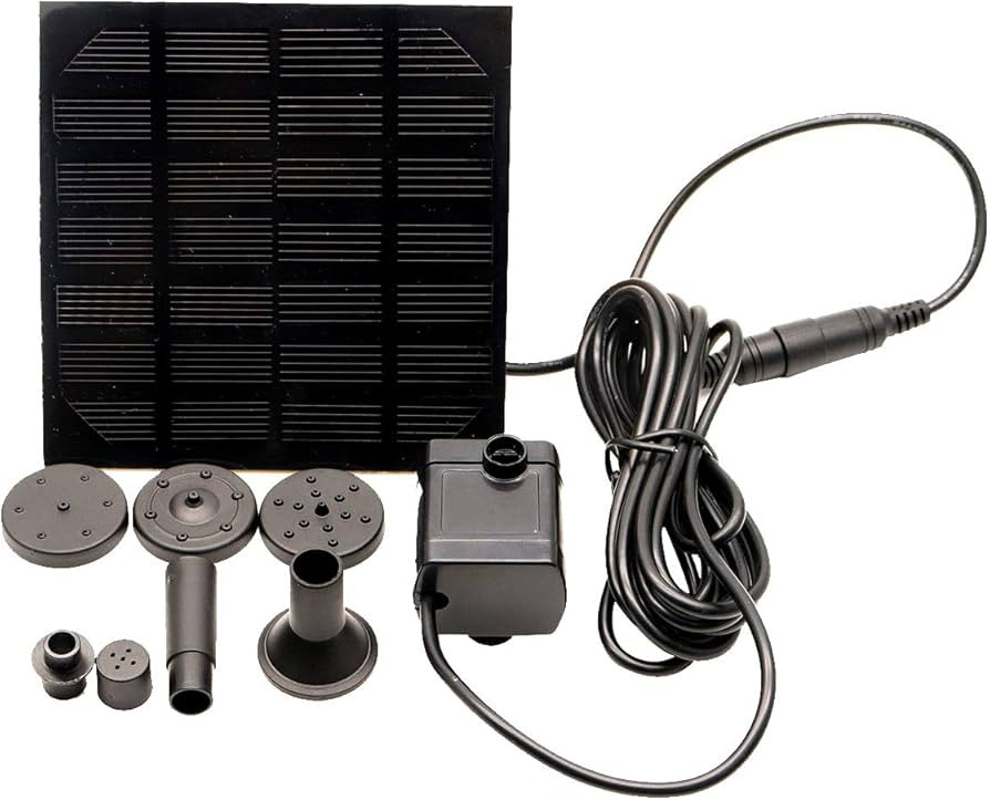 Solar Fountain - Panel Water Pump for Bird Bath Solar Panel Kit Outdoor Fountain for Outdoor Smal... | Amazon (UK)