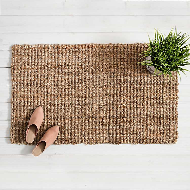 Handspun Jute Boucle Scatter Rug | Kirkland's Home
