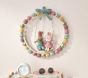 Felted Easter Bunny On Swing Wreath | Pottery Barn Kids