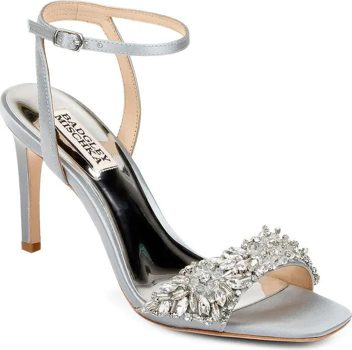 Badgley Mischka Rider Embellished Ankle Strap Sandal (Women) | Nordstrom Rack
