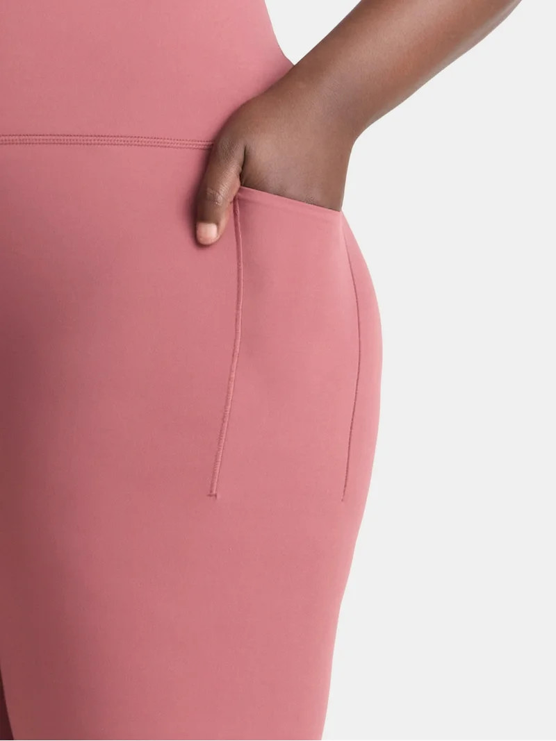 Avia Women's and Women's Plus SoftSculpt High Rise Leggings with Pockets, Full Length, Sizes XS-4... | Walmart (US)