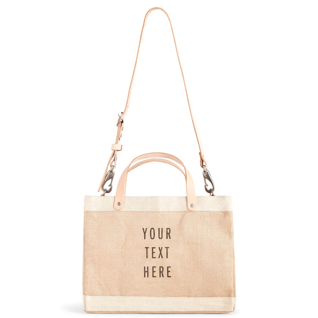 Petite Market Bag in Natural with Strap | Apolis