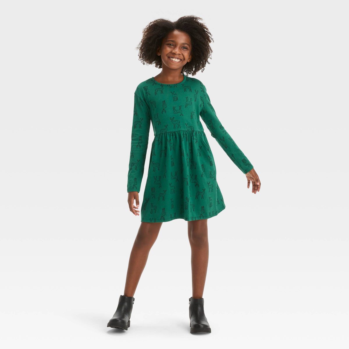 Girls' Long Sleeve Dress - Cat & Jack™ | Target