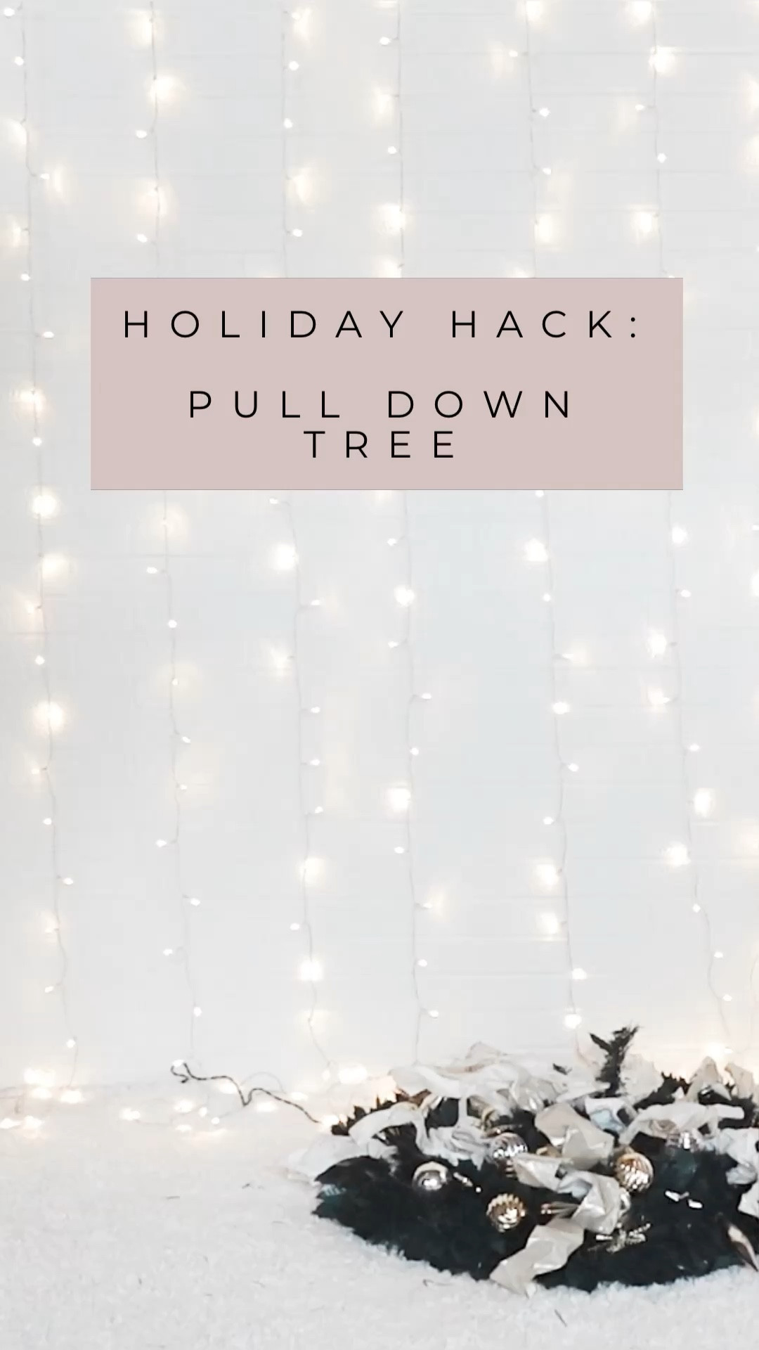 HOLIDAY HACK! This pulldown Christmas tree set up in minutes and takes up minimal storage space. This is great if you don’t have time to decorate a  tree or if you were going on vacation and need a Christmas tree that sets up instantly.

#LTKHome #LTKHoliday #LTKVideo
