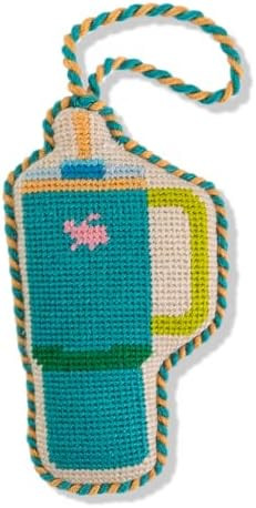 Furbish Needlepoint Icon Ornament - Cute Christmas Tree Ornament, Eclectic Holiday Decor, Stockin... | Amazon (US)