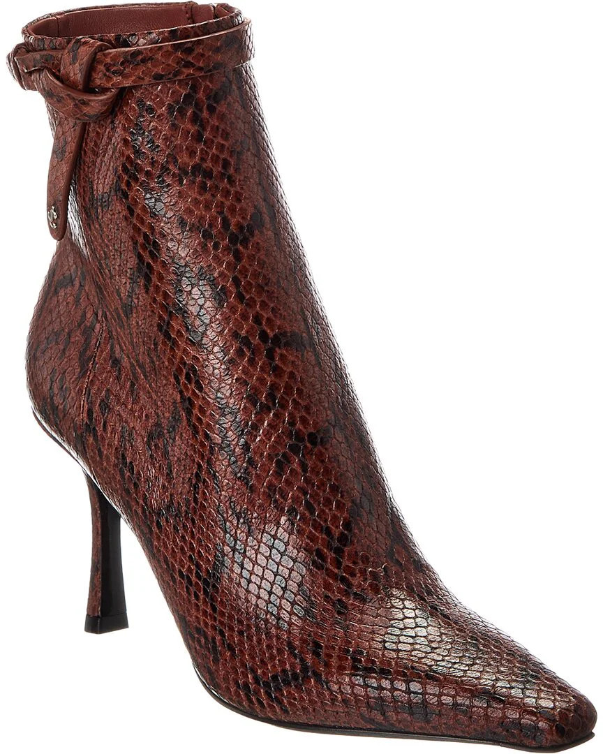 Jimmy Choo Camie AB 85 Snake-Embossed Leather Bootie | Shop Simon