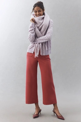 The Colette Knit Crop Wide-Leg Pants by Maeve | Anthropologie (US)