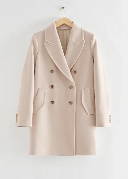 Boxy Double-Breasted Wool Coat | & Other Stories US