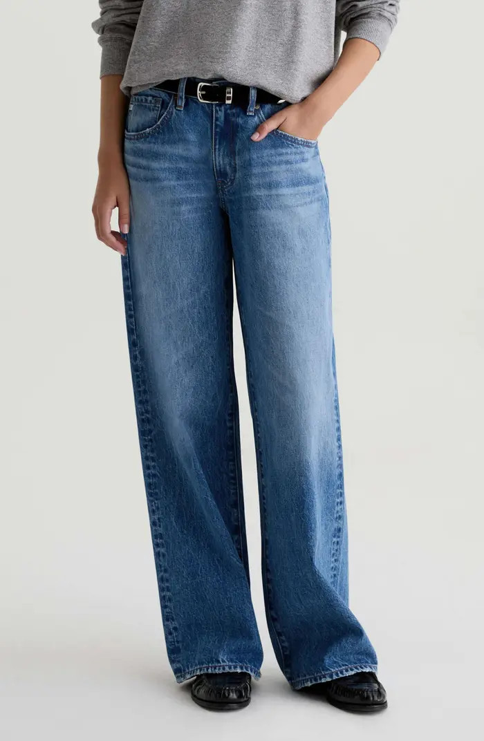 Adria Low Rise Baggy Wide Leg Jeans | Nordstrom