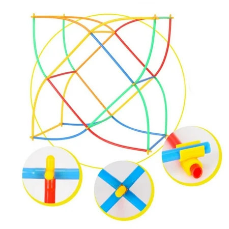 100x Plastic Boys Girls Kids 4D Straw Building Blocks Joint Development Toys | Walmart (US)