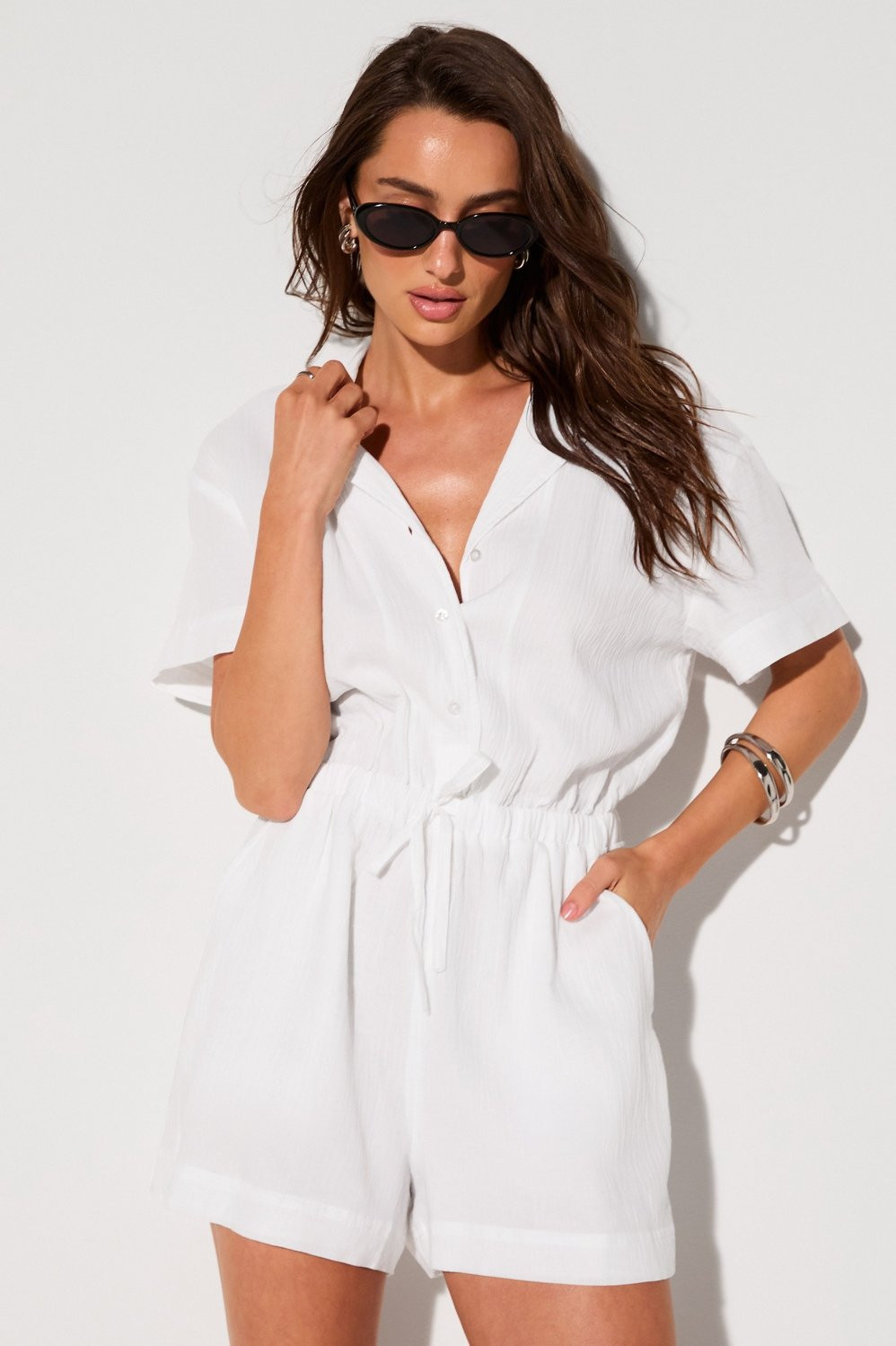 Cotton Voile Short Onesie | Fabletics