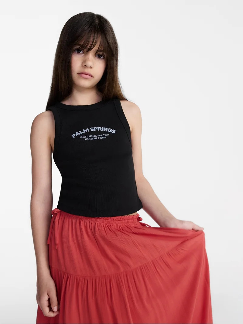 Weekend Academy Girls Graphic Tank Top, Sizes 4-18 | Walmart (US)