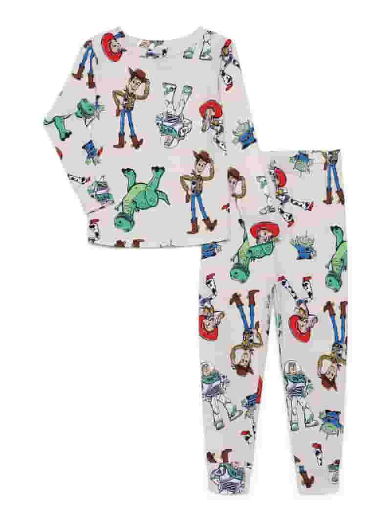 Character Toddler Viscose Unisex 2-Piece Pajama Set, Sizes 12M-5T | Walmart (US)