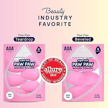 AOA Studio Collection Makeup Sponge Set Makeup Blender Latex Free and High-definition Super Soft ... | Amazon (US)