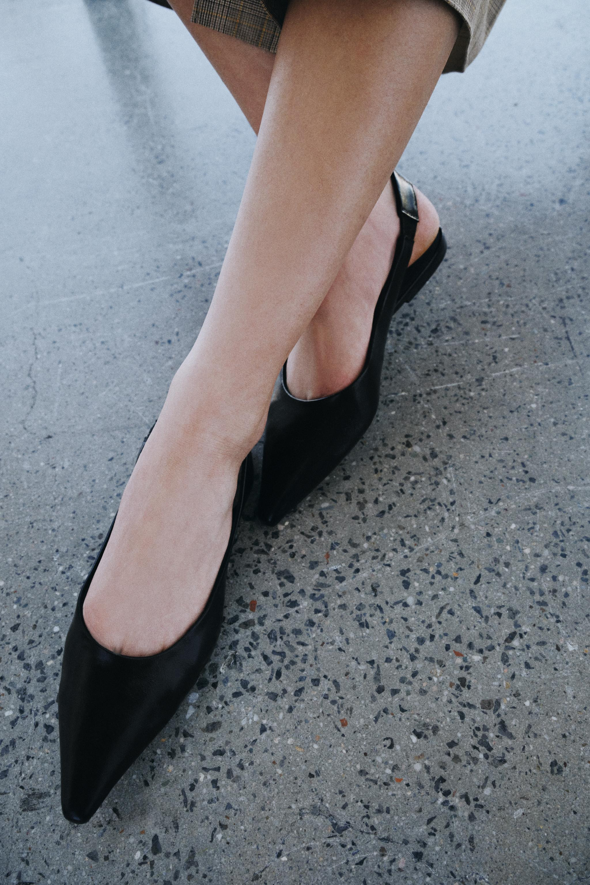 POINTED TOE SLINGBACK BALLET FLATS | Zara Canada