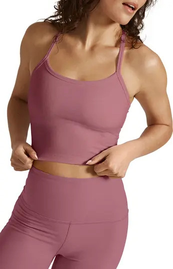 Space Dye Slim Racerback Crop Tank | Nordstrom