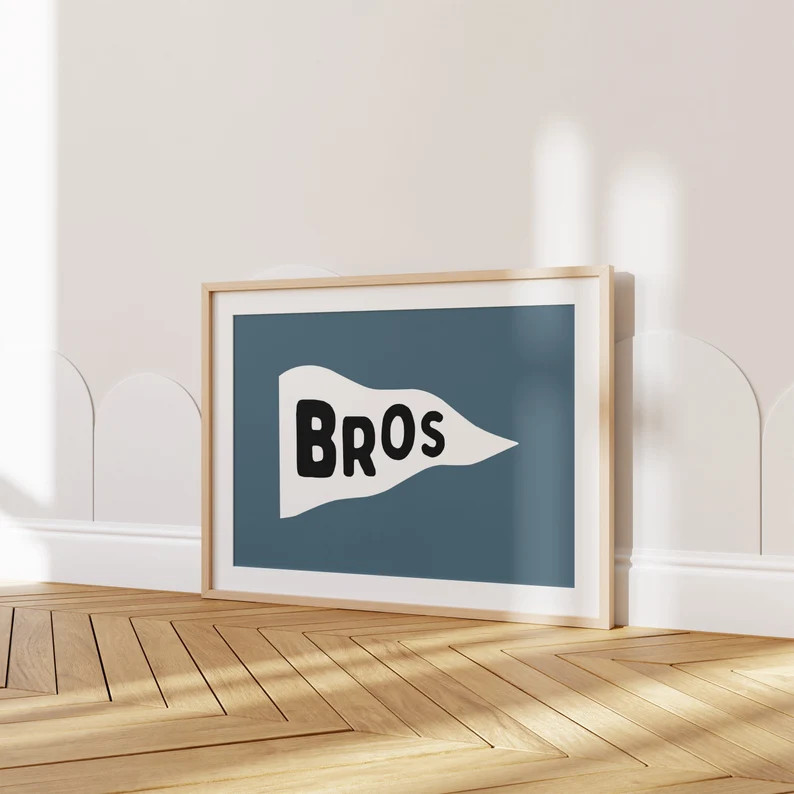 Bros, Boyhood Printable Wall Art, Boho Boy Nursery Decor, Kids Room, Neutral Playroom Wall Decor,... | Etsy (US)