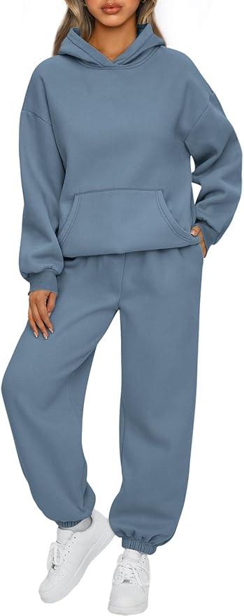 AUTOMET Womens 2 Piece Outfits Lounge Hoodie Sweatsuit Sets Oversized Sweatshirt Baggy Fall Fashi... | Amazon (US)