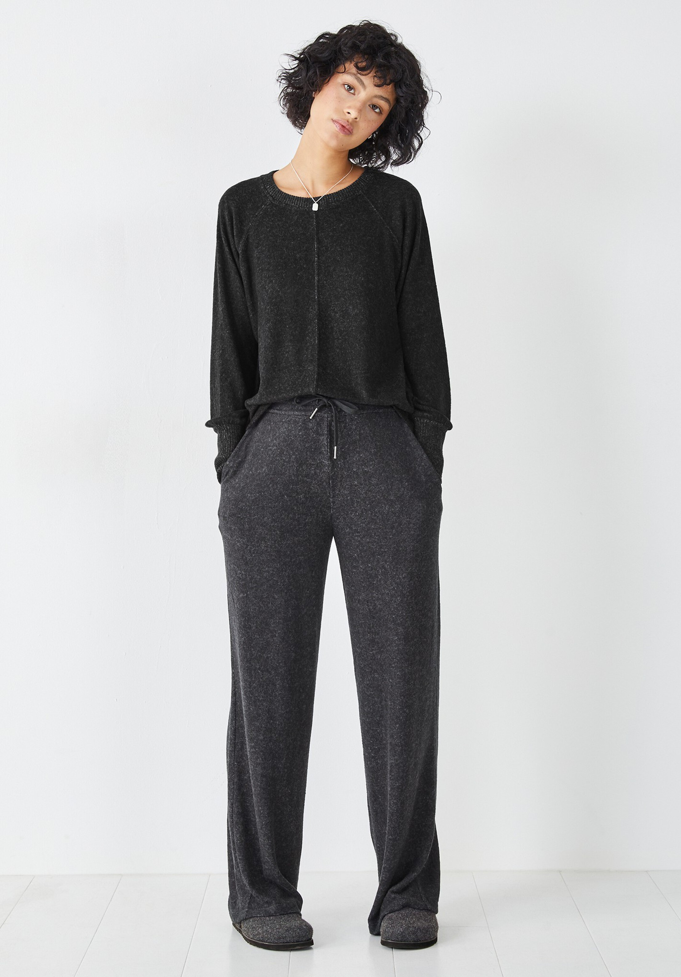 Elle Supersoft Wide Leg Joggers | Hush UK