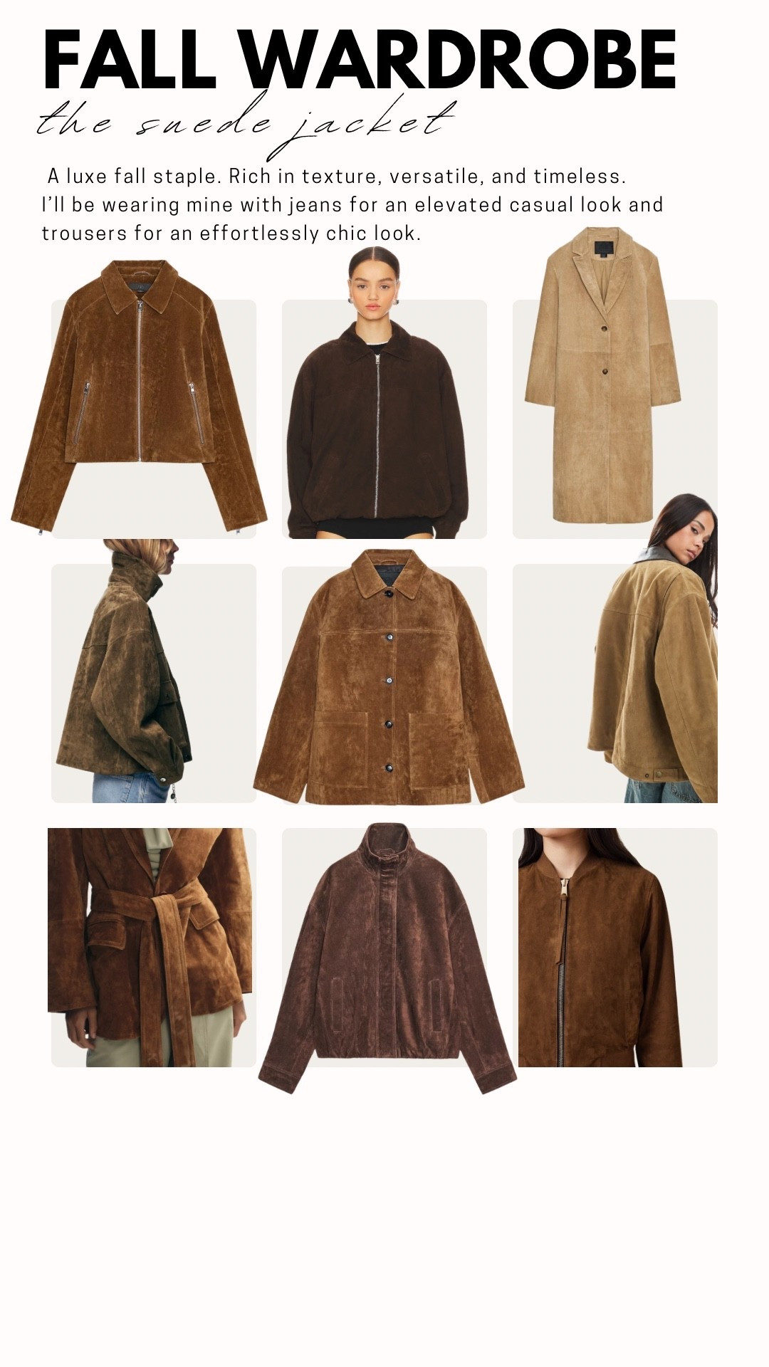 Suede jacket, fall essential, fall staples 

#LTKStyleTip #LTKSeasonal